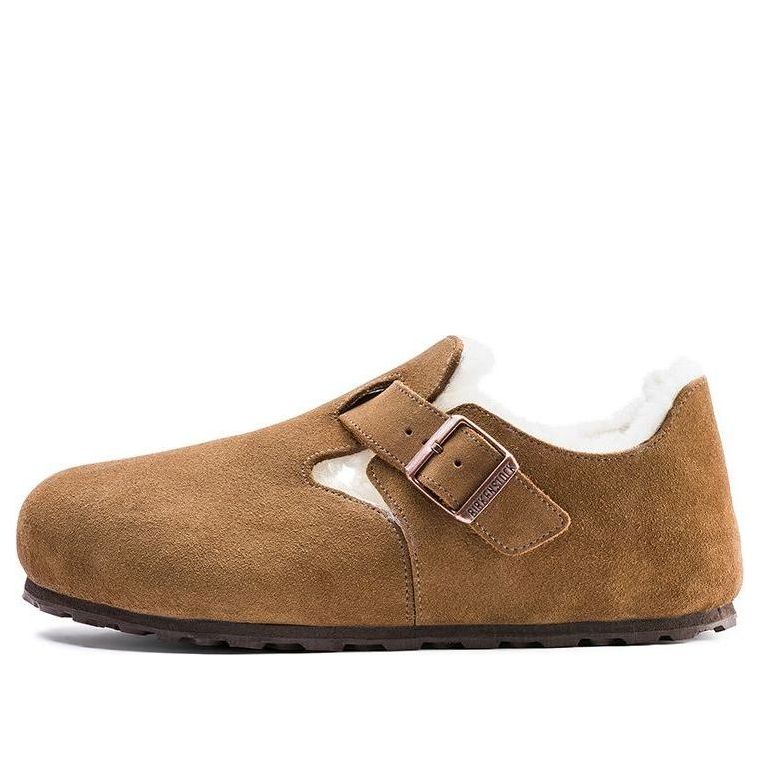 Birkenstock London Shearling Suede Leather 'Shearling Tea'' 1014962
