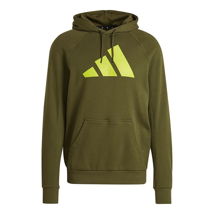 adidas M Fi Hood Loose Casual Sports Pullover Green GM6459