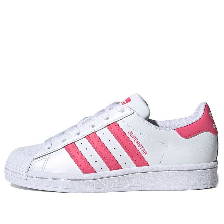 (GS) adidas Superstar J 'White Super Pink' FW0773