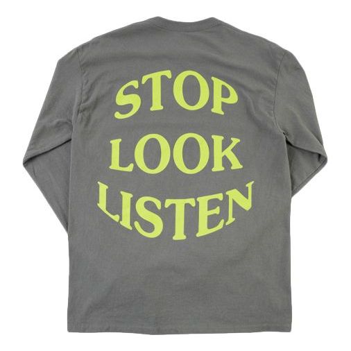 Travis Scott Cactus Jack Astroworld Printing Swea Long T-Shirts 'Grey' TC-38