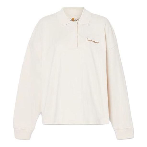 (WMNS) Timberland Polo Sweatshirt 'White' A6HVS-V04
