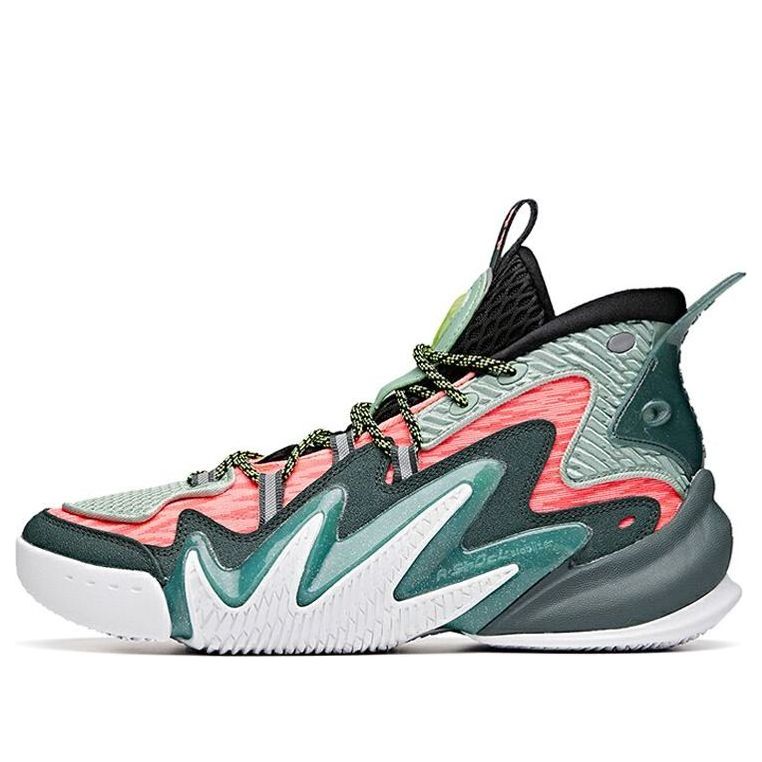 ANTA Shock The Game 4.0 Wave 2 Shoes 'Green Pink' 112031602-1