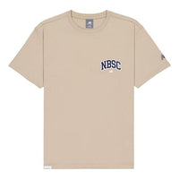 New Balance Small NBSC Graphic T-Shirt 'Beige Navy' AMT42331-SOT