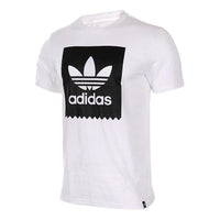 adidas Originals Blackboard Logo T-Shirt 'White Black' AY8899