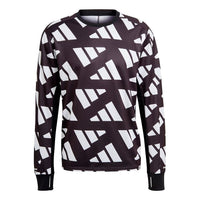 adidas MENS Celeb Sweat Sports Logo Crew Neck Hoodie Black GK5092