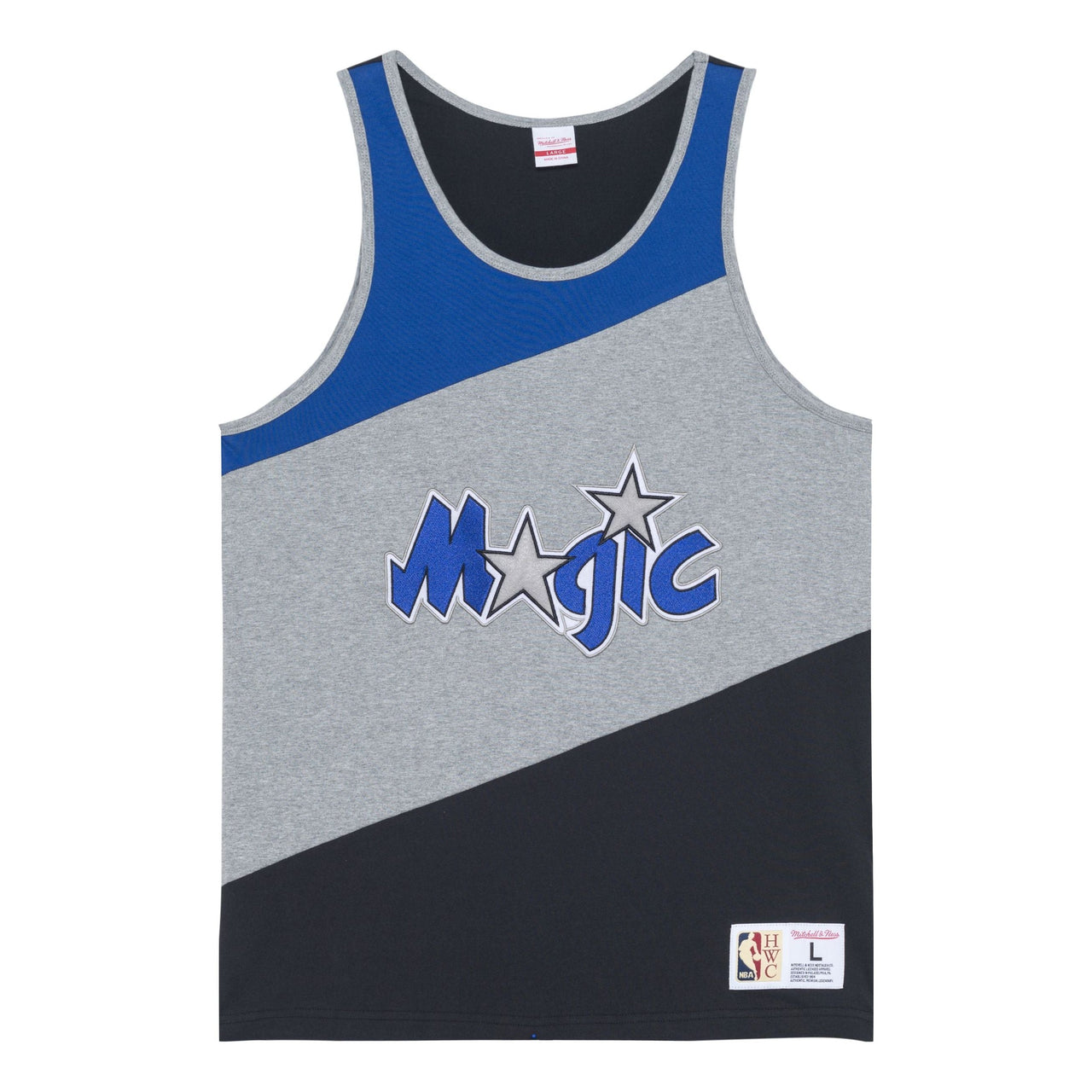 Mitchell & Ness x NBA HWC Colorblocked Cotton Tank 'Orlando Magic' TTNK5120-OMAYYPPPGHRY