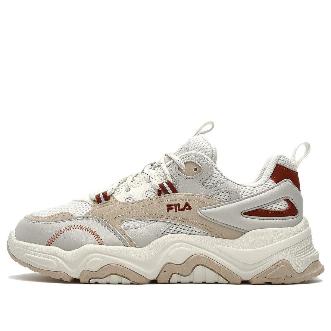 (WMNS) FILA Collina Sneakers 'White Grey Beige' F12W332121FWM
