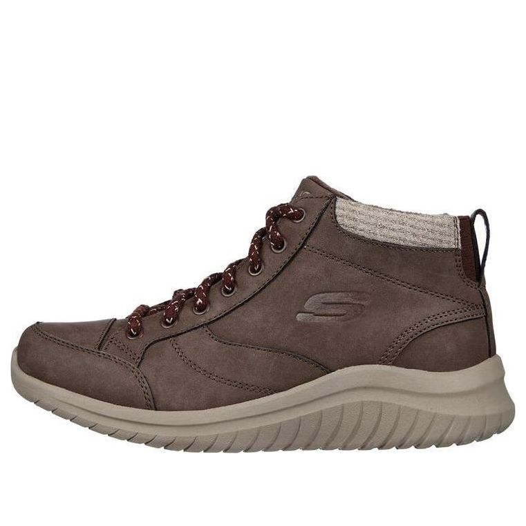 (WMNS) Skechers Ultra Flex 2.0 'Social Crew - Brown' 167449-BRN
