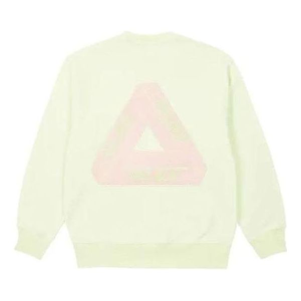 Palace S23 Fleece Tri-Ferg Crew Sweater 'Yellow' PLC23028