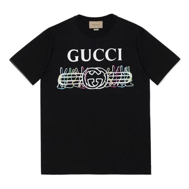 GUCCI SS23 Cotton jersey T-shirt 'Black' 548334-XJE8U-1082