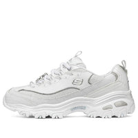 (WMNS) Skechers D lites 1.0 White/Silver 12241-WSL