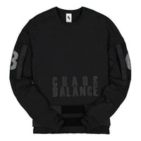 Nike Printing Splicing Sports Round Neck Pullover Black BV6476-010