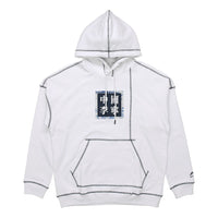 Li-Ning Paris Catwalk Loose Pullover Hoodie 'White Black' AWDQ257-1