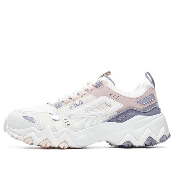 (WMNS) FILA Oakmont Tr Chunky Sneakers 'White Pink Purple' F12W242162AGR