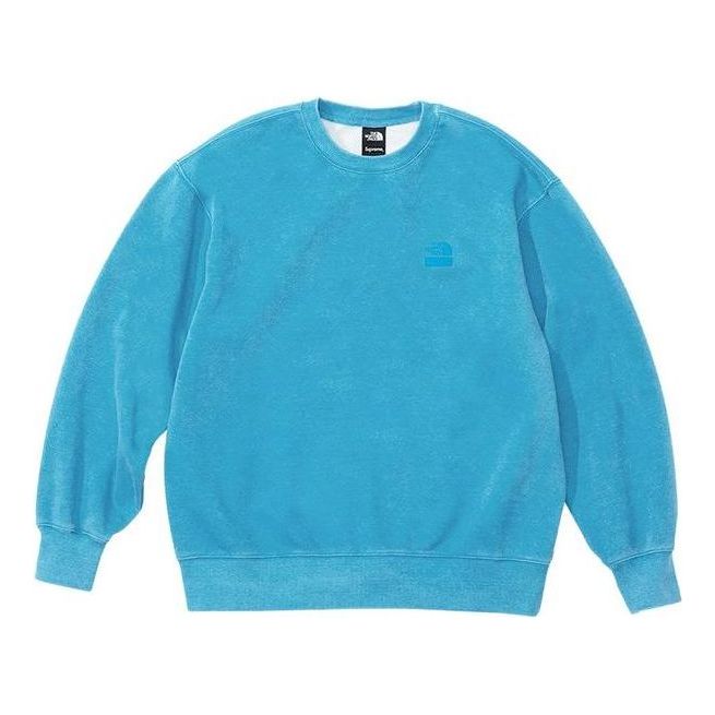 Supreme x The North Face Pigment Printed Crewneck 'Blue' SUP-SS21-741