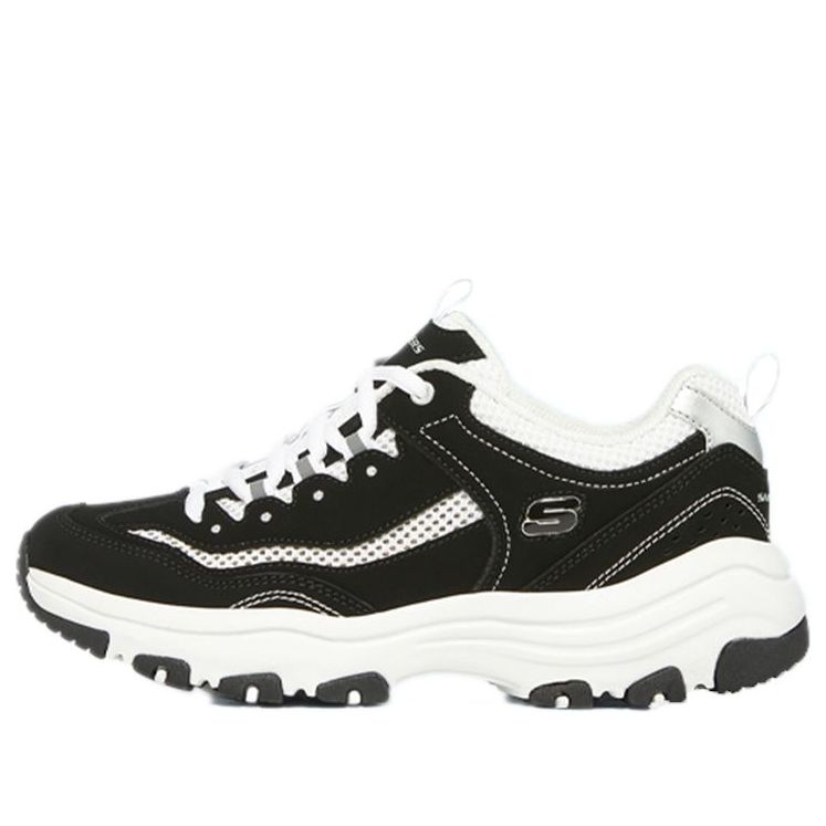 (WMNS) Skechers D'Lites 'Black White' 8730065-BKW