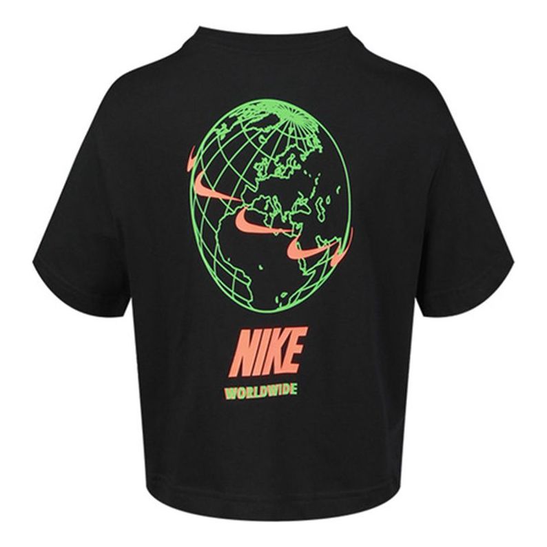 (WMNS) Nike Sportswear Short Round Neck Black CV9170-010