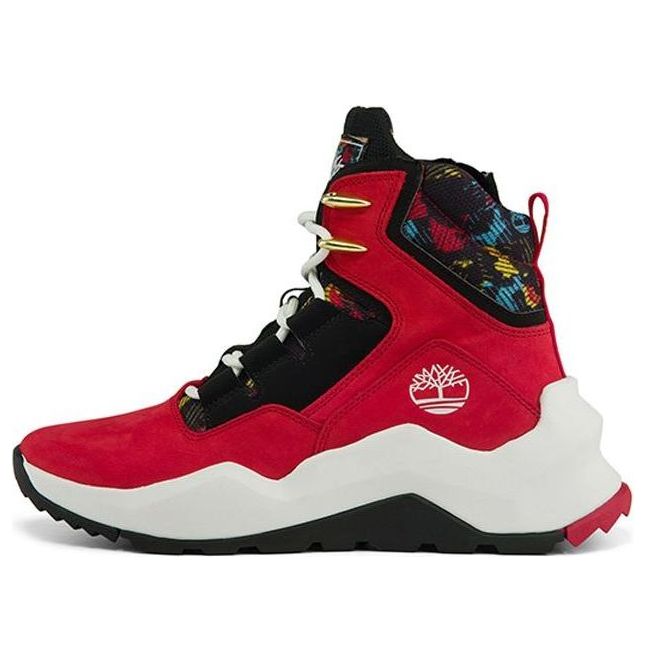 (WMNS) Timberland Madbury Side Zip Sneaker Boots 'Red Nubuck' A2PUA