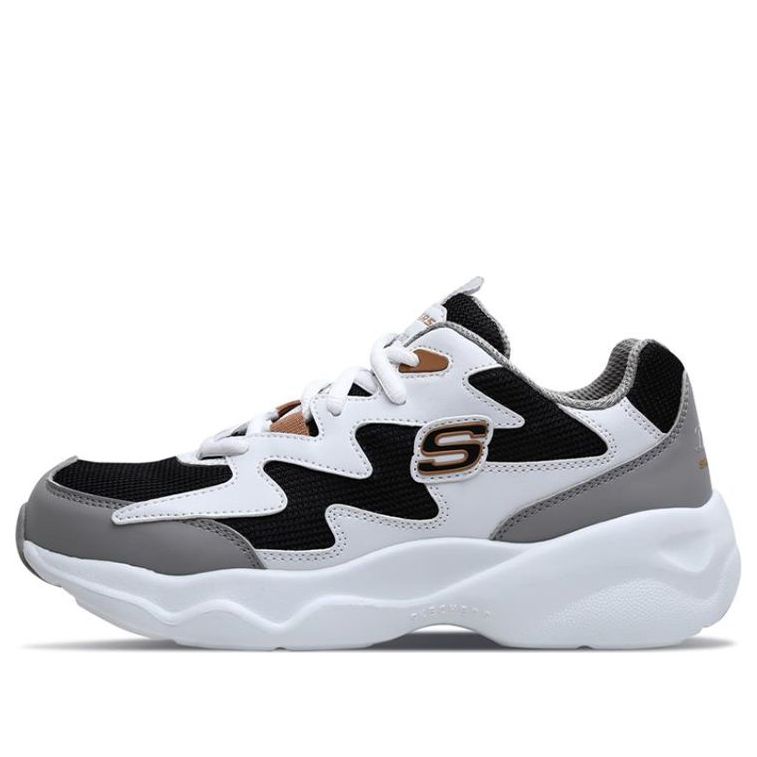 (WMNS) Skechers D'lites Airy 'Black White Grey' 88888105-BKGD