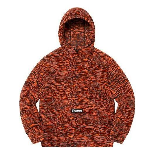 Supreme x Polartec Hooded Sweatshirt 'Orange Black' SUP-FW21-361