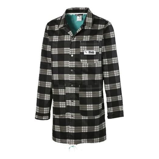 PUMA x Rhude Aop Coat Crossover Plaid Jacket White 595345-02