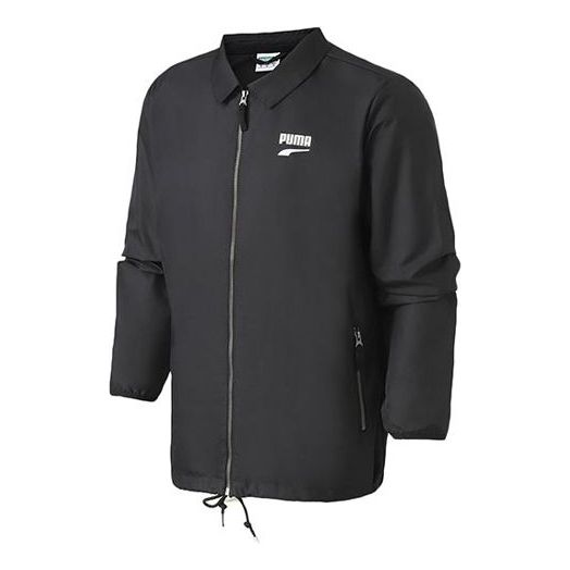 PUMA Downtown Casual Sports lapel Jacket Black 578306-01