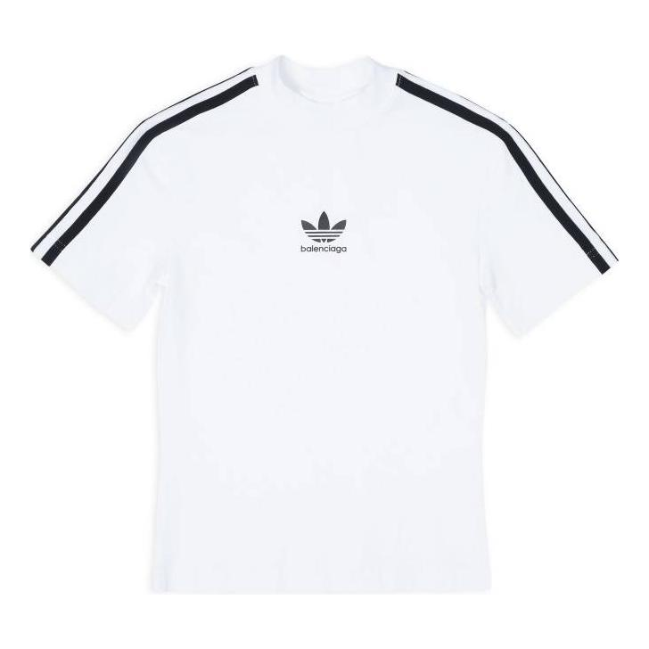 (WMNS) Balenciaga x adidas Shrunk T-Shirt 'White' 723782TNVP21156