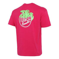 Nike Printing Logo Loose Breathable Sports Short Sleeve Red DB5951-615