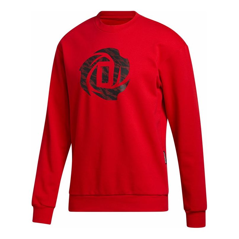 adidas Rose Crew Basketball Sports Round-neck Hooded Shirt Men Light Red GP6116