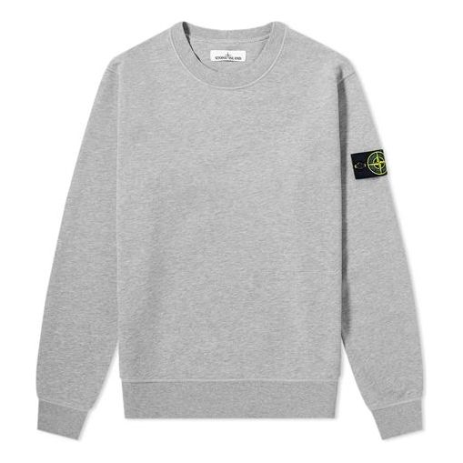 STONE ISLAND Knit Pullover Detachable Gray 721563051-V0M64
