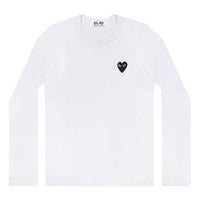 COMME des GARCONS PLAY L/S Basic T-Shirt Black Emblem 'White' AZ-T120-051-2