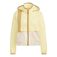 (WMNS) adidas Neo Util Windbreaker Jackets 'Yellow' HN2329