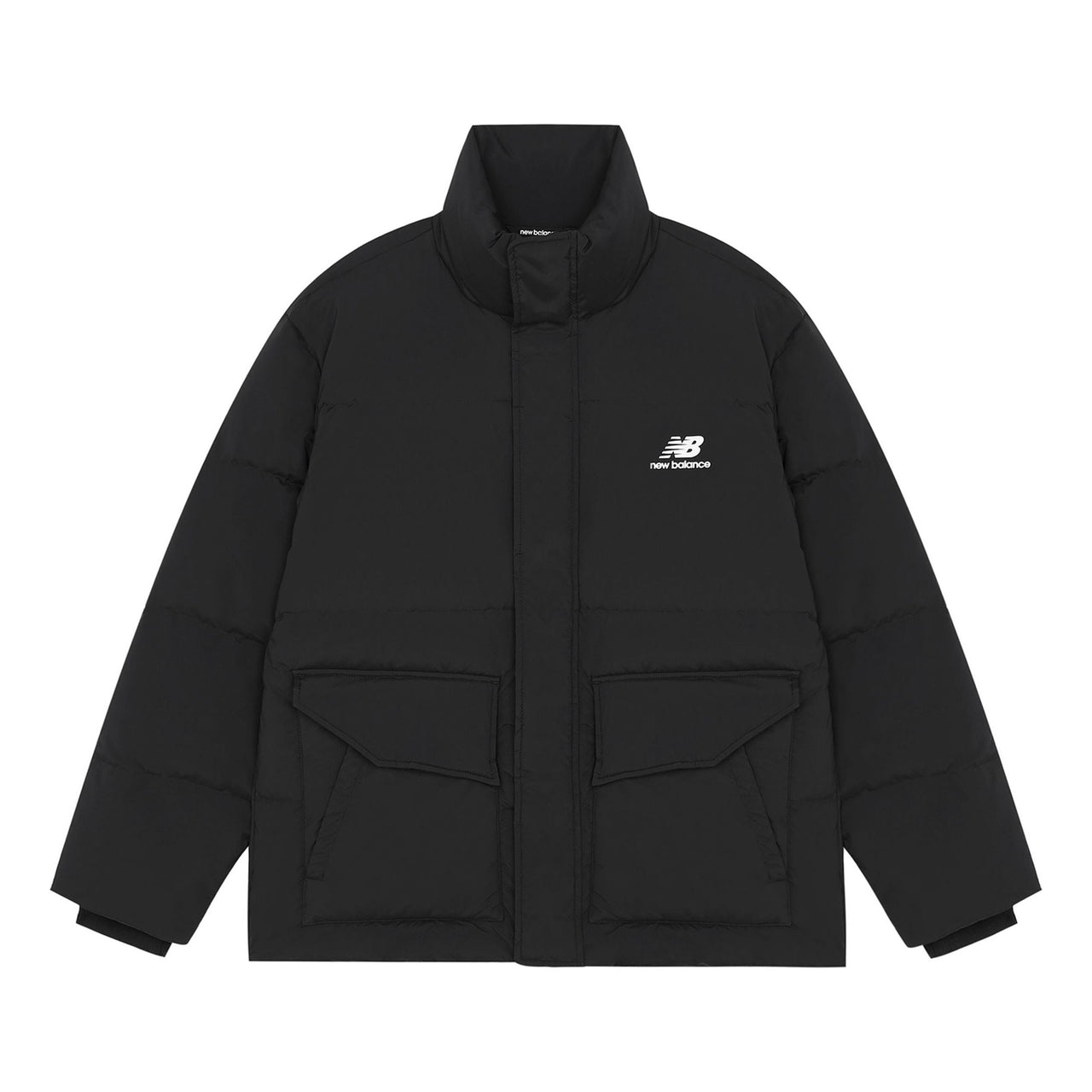 New Balance Logo Print Warm Jacket 'Black' AMJ14309-BK