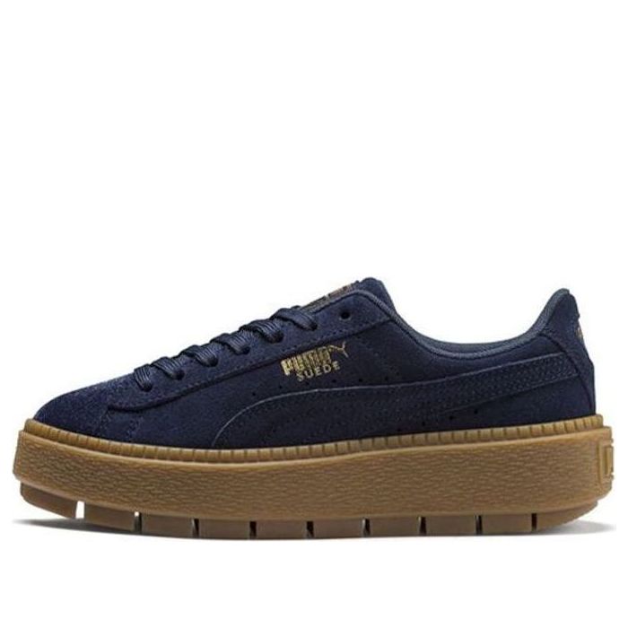 PUMA Suede Platform Trace Velor 'Navy' 366696-03