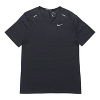 Nike Techknit Ultra Light And Breathable Running Short Sleeve Male Black CJ5345-010