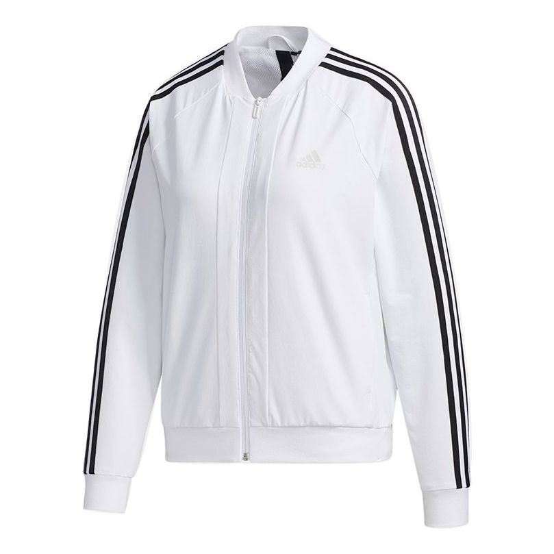 (WMNS) adidas Mh Wv 3s Bomber Sports Tatting Jacket White GF0182