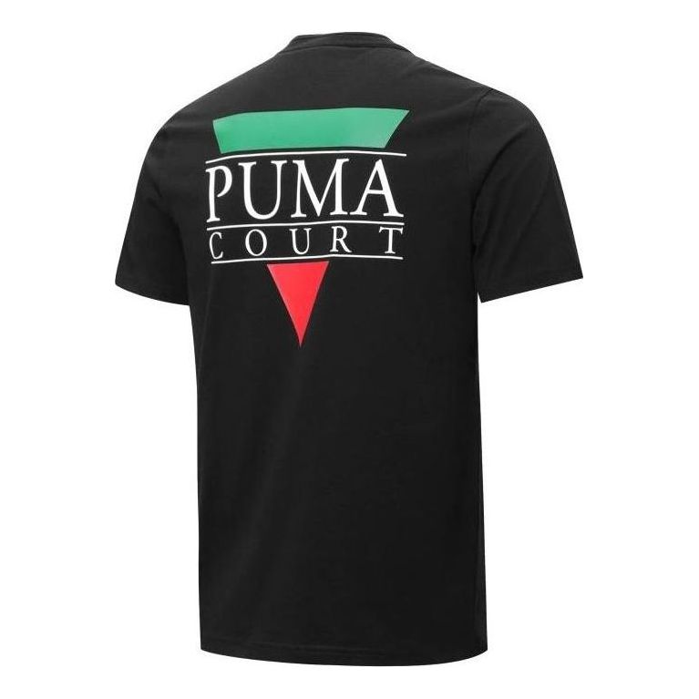 PUMA Tennis Club Graphic Tee 'Black' 536958-01