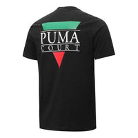 PUMA Tennis Club Graphic Tee 'Black' 536958-01