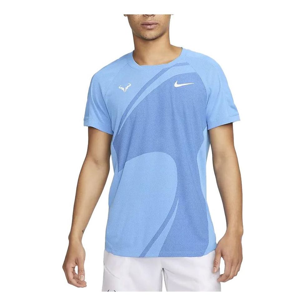 Nike Dri-Fit RAFA Short-sleeve Tennis T-Shirts 'Blue' DV2878-412