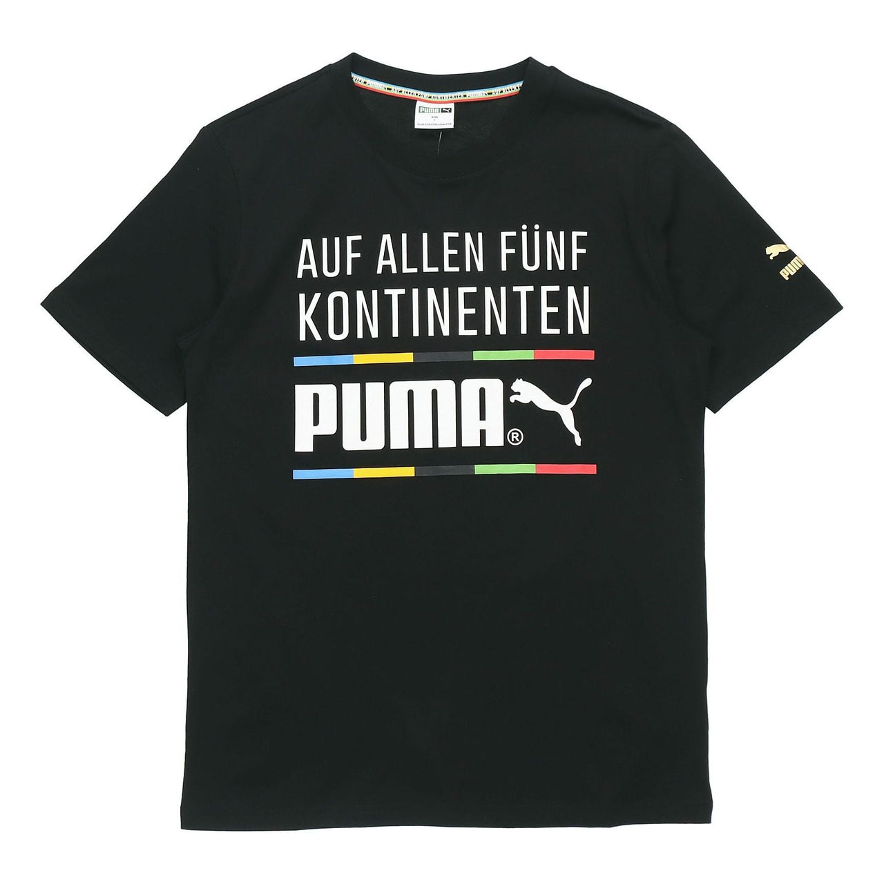 PUMA Alphabet Round Neck Short Sleeve Black 599997-51
