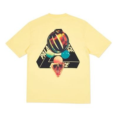 PALACE Sans Ferg T-Shirt Sunshine Yellow Glasses Back Logo Short Sleeve Unisex P18SS066