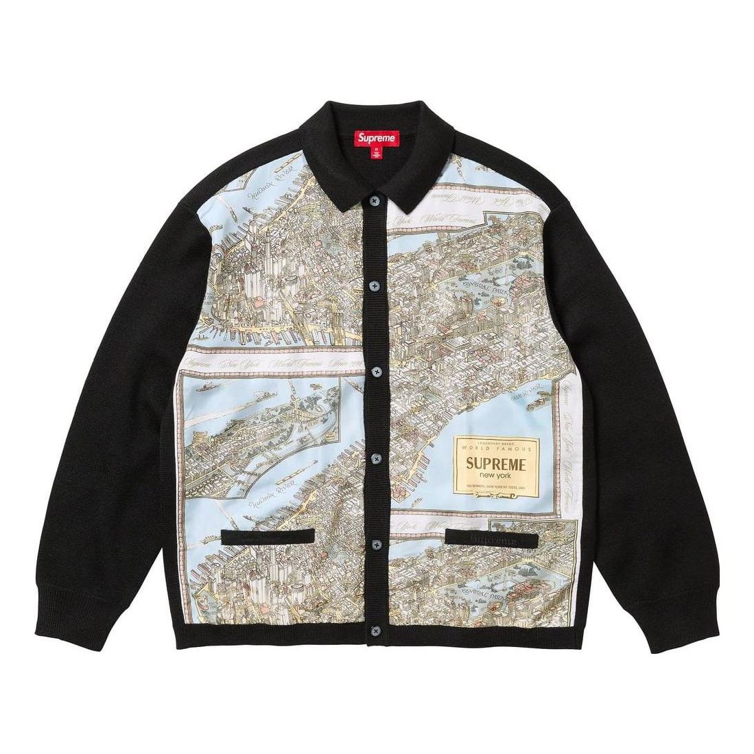 Supreme Silk Map Cardigan 'Multi-Color' SUP-FW23-021