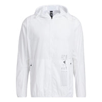 adidas Th Lite Wvjk Solid Color Sports Hooded Jacket White HE9917