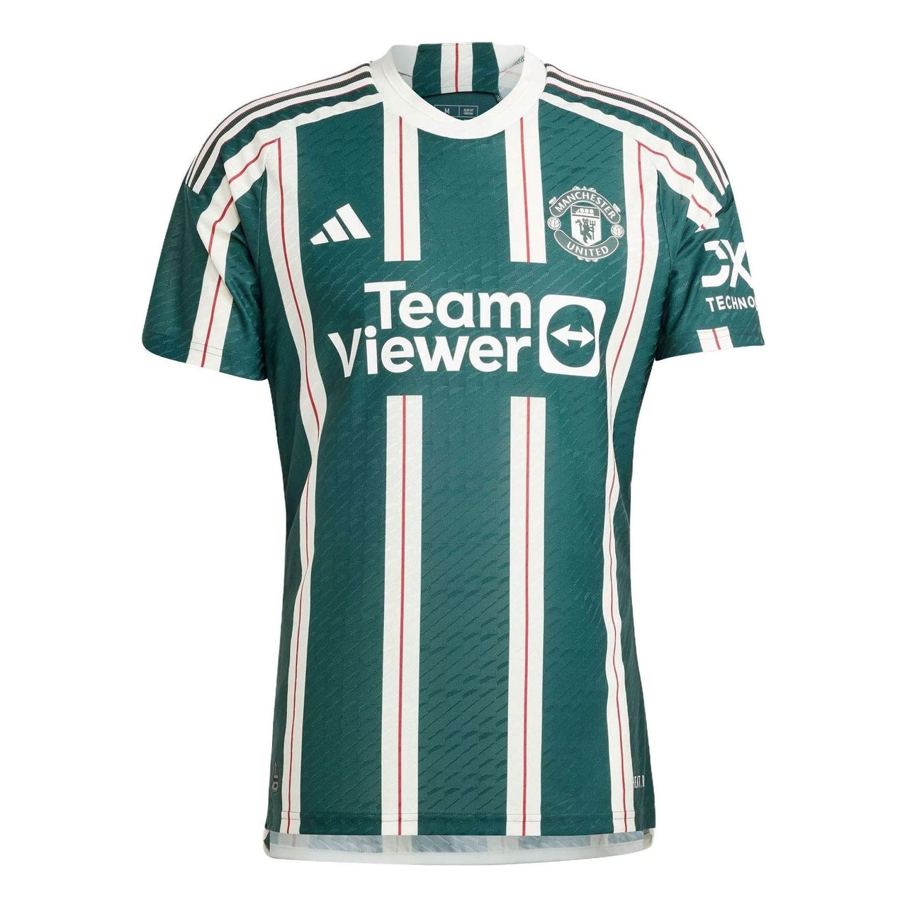 adidas Manchester United 23/24 Away Authentic Jersey 'Green White' IP1824