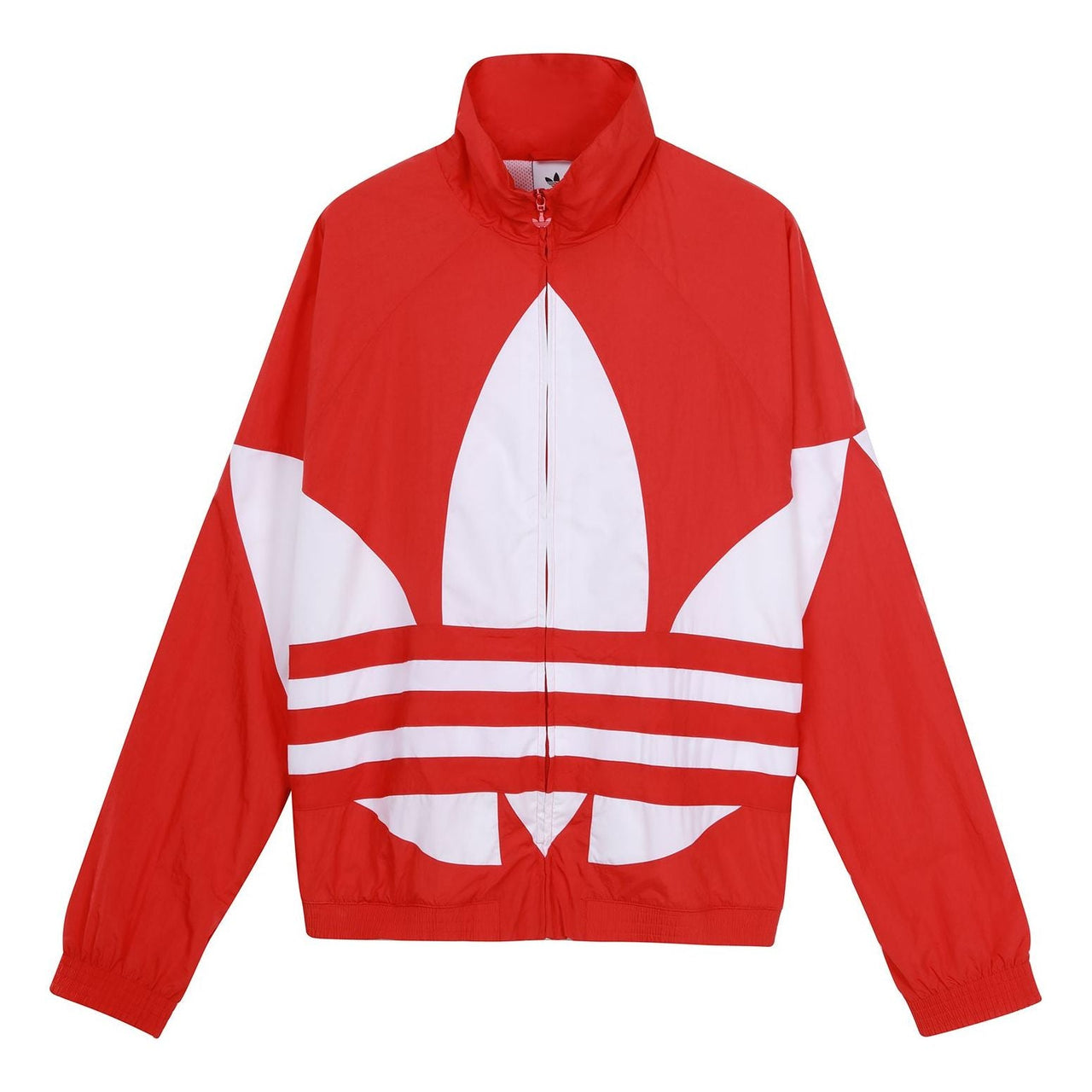 adidas originals Bg Trefoil TT Large logo Sports Jacket Red FM9891