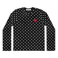 (WMNS) COMME des GARCONS PLAY Polka Dots Long Sleeves Tee 'Black White' AZ-T165-051-1