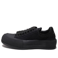 (WMNS) Alexander McQueen Deck Skate Plimsoll Shoes 'Black' 697120W4MV71000