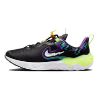 (GS) Nike Run Flow Easy On/Off Shoes 'Black Teal Nebula Volt' DZ4490-001