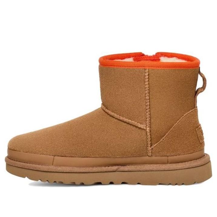 (WMNS) UGG Classic Mini Zipper Tape Logo 'Chestnut' 1144034-CHE
