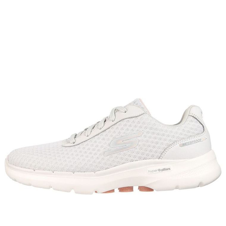 (WMNS) Skechers Go Walk 6 'Light Grey Pink' 124549-LGPK